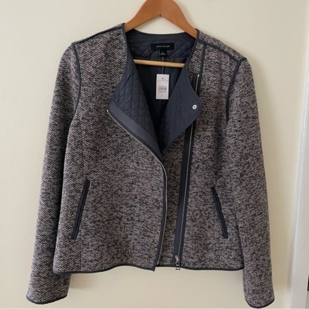 Brand New Ann Taylor Moto sweater Jacket